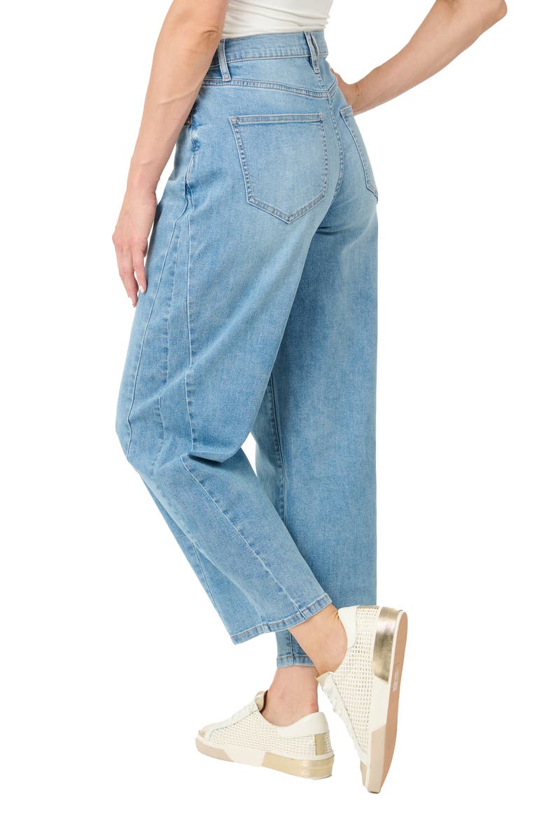 Arched High Waist Jeans, Alternate, color, LIGHT BLUE