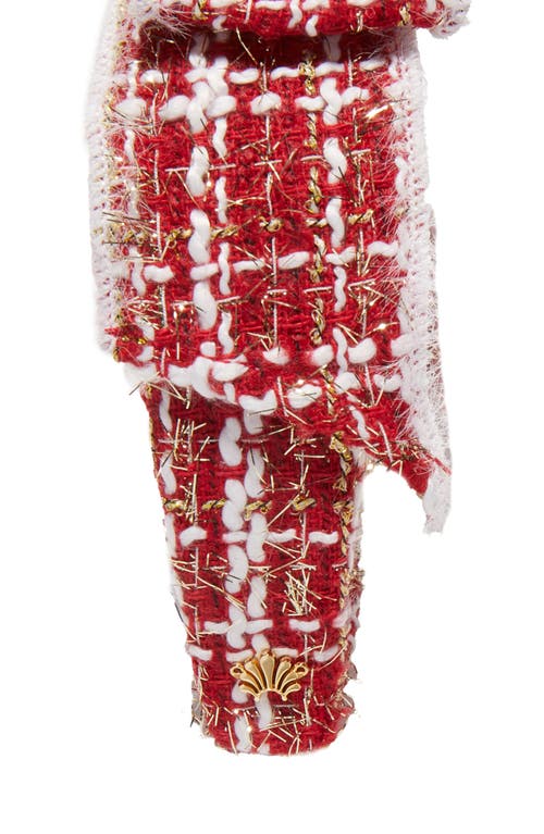 Lele Sadoughi Shirley Slim Tweed Headband In Red