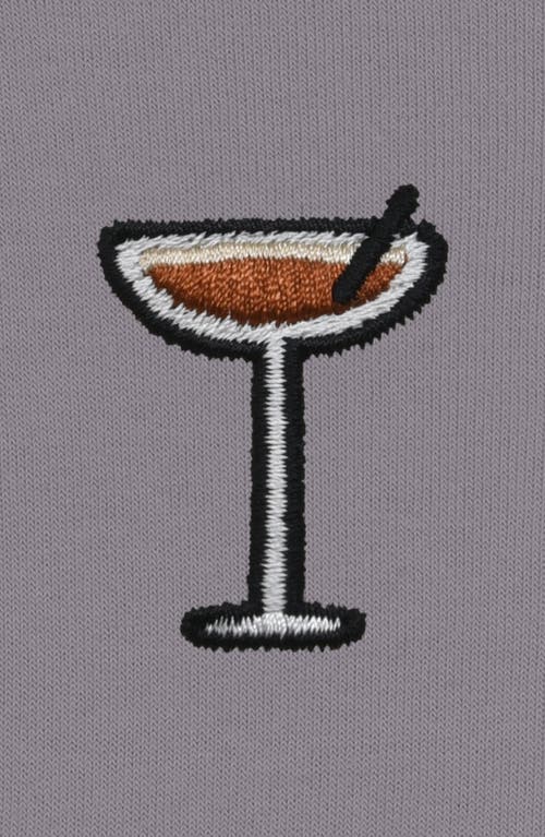Dalix Espresso Martini Cropped Hoodie In Storm Gray