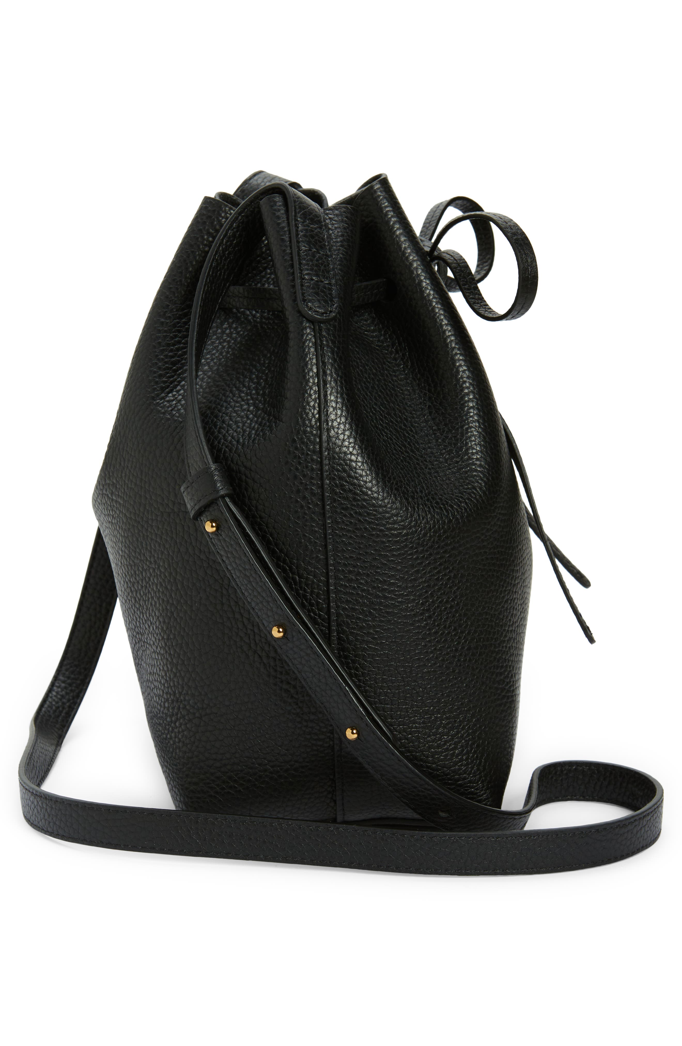 Mansur Gavriel Mini Soft Leather Bucket Bag, Alternate, color, 