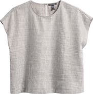 Eileen Fisher Linen Blend Square Top