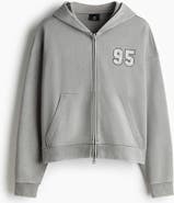 H&M Oversized Fit Boxy Zip-through Hoodie