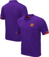 COLOSSEUM Men's Colosseum Purple Clemson Tigers Big & Tall Santry Polo