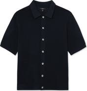 Reiss Phoenix Chevron Knit Button-Up Shirt