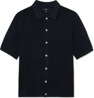 Reiss Phoenix Chevron Knit Button-Up Shirt
