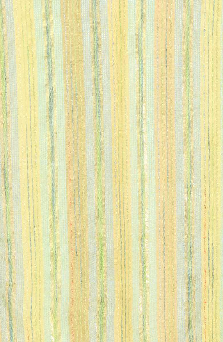 La Fiorentina Multicolored Stripe Scarf, Alternate, color, Green