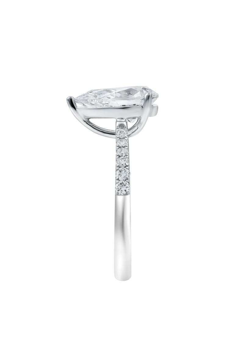 Chloe 14K White Gold Pear Lab Grown Diamond Engagement Ring - 3.25 Ct, Alternate, color, 14K White Gold