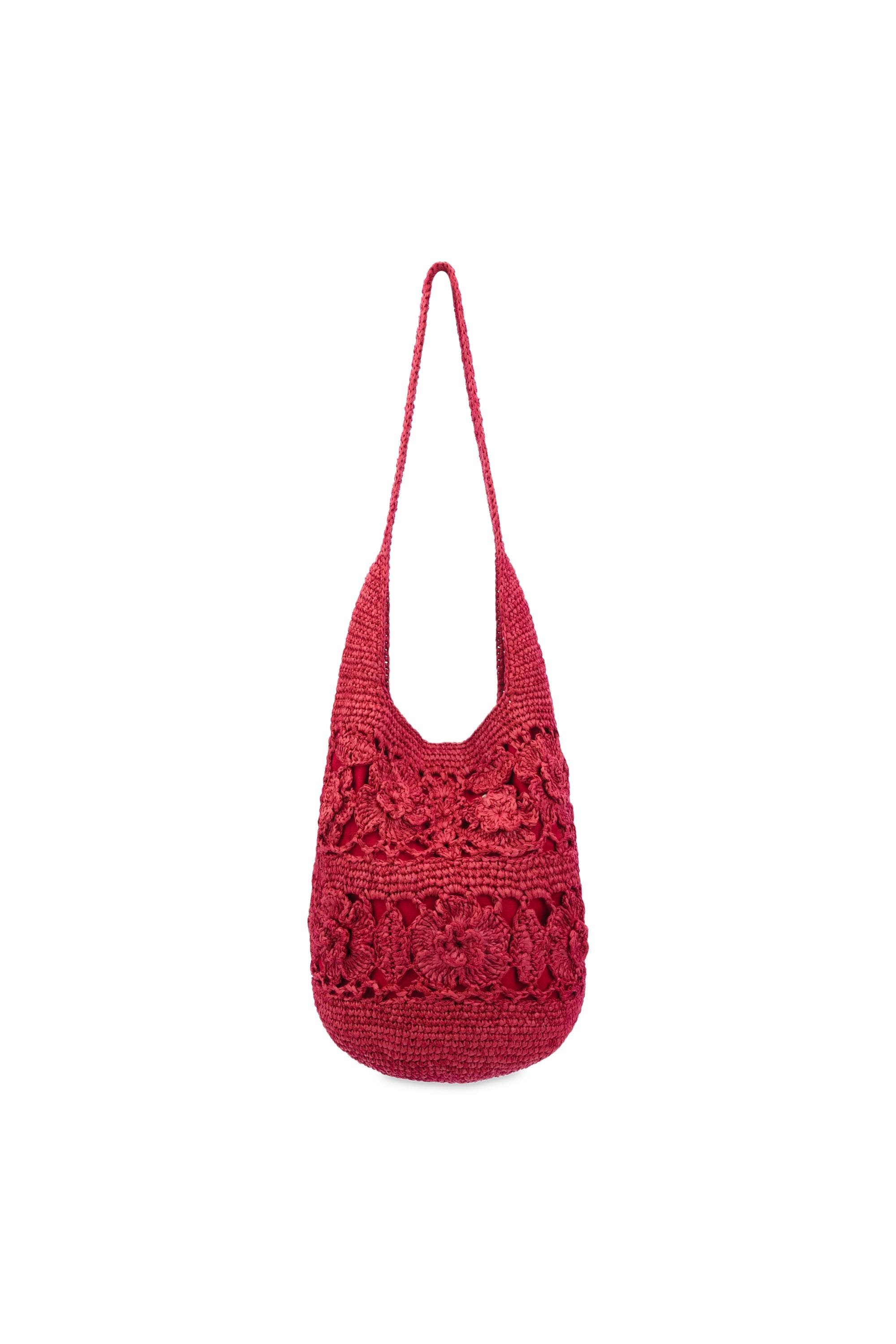 120 Hobo Bag, Alternate, color, Scarlet Tonal Flower