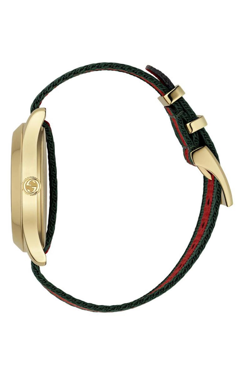 Gucci Le Marché Des Merveilles Nylon Strap Watch, 45mm, Alternate, color, 