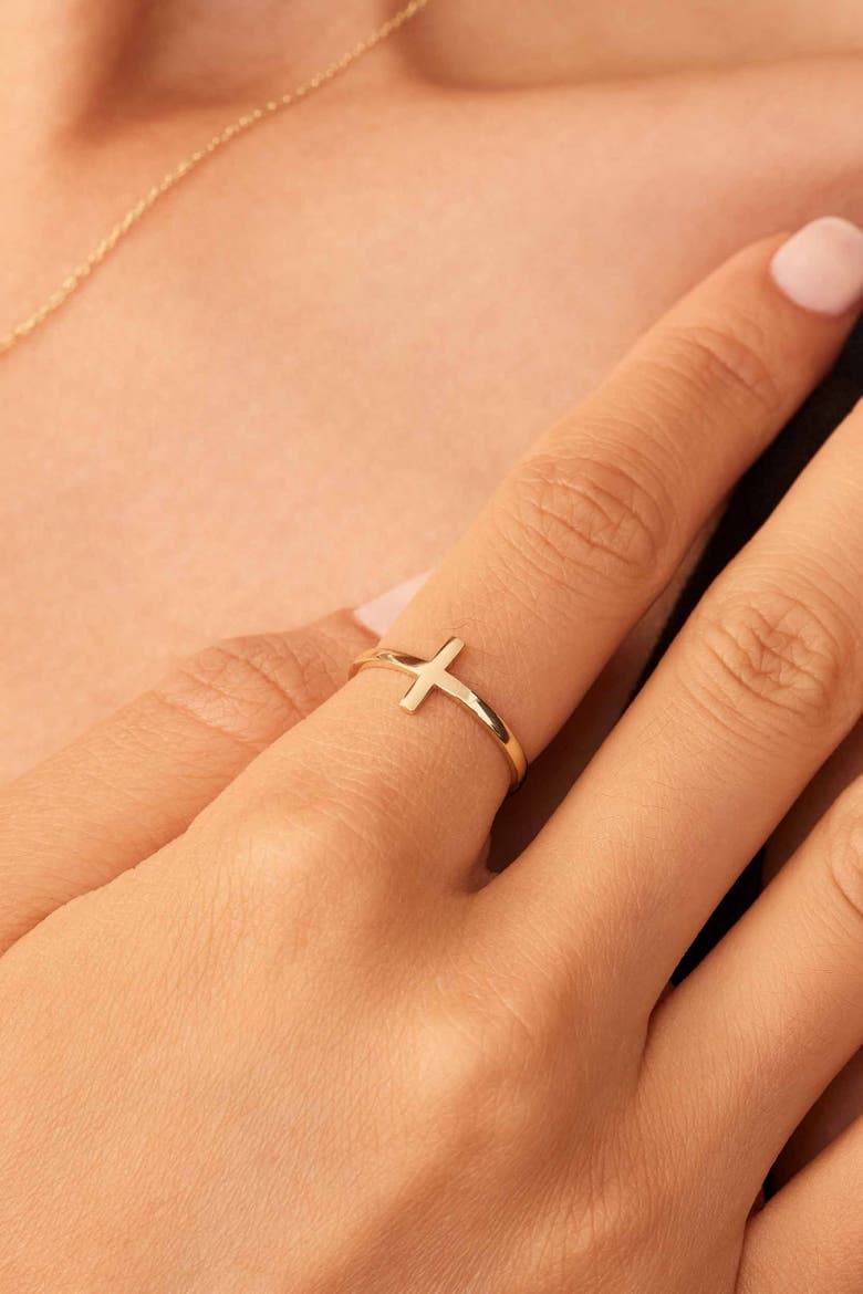 10K White Gold Vatican Ring, Alternate, color, White Gold