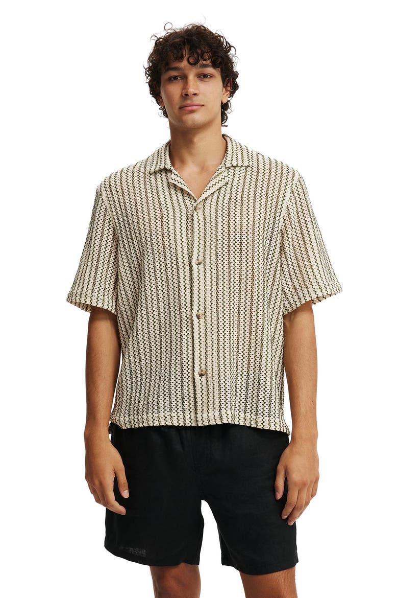 Men's Linen Easy Short, Alternate, color, Black