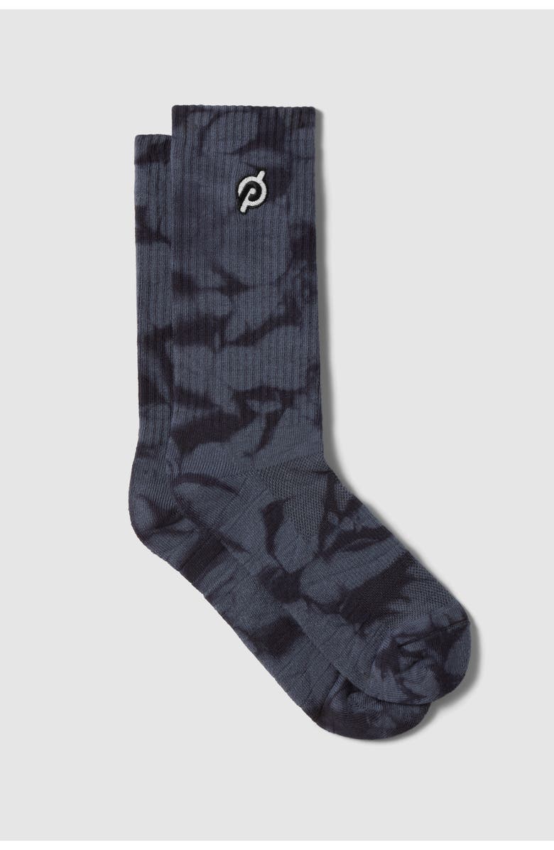 Peloton Cotton Garment Dye Socks, Main, color, Blue Nights