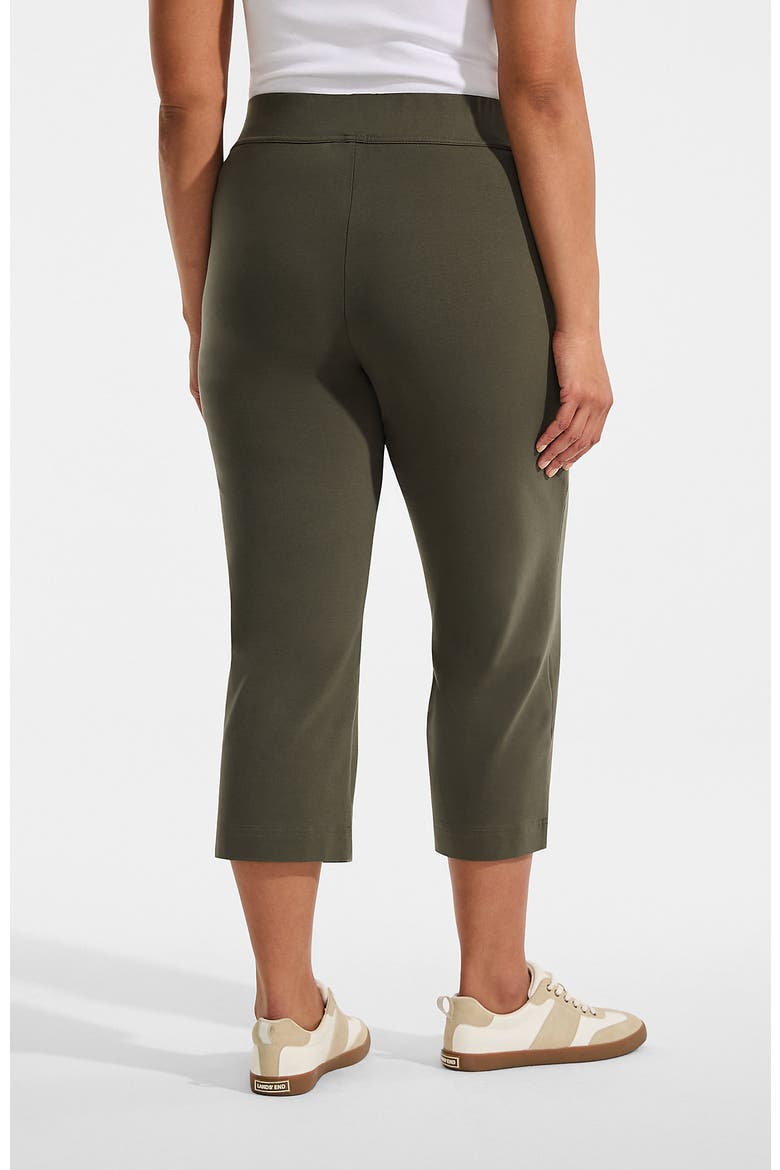 Starfish Mid Rise Pull On Crop Pants, Alternate, color, Forest Moss
