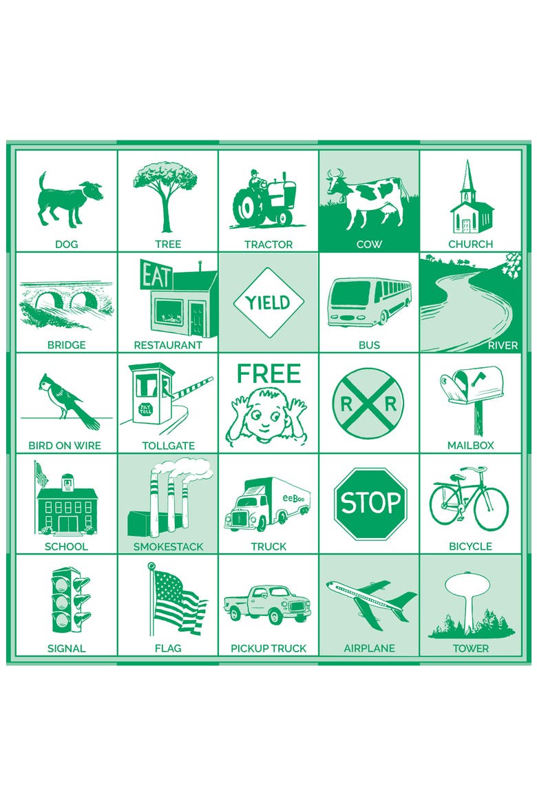 Kids' Travel Bingo Game Set, Alternate, color, MULTI