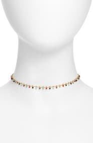VIDAKUSH Rainbow Cluster Choker Necklace