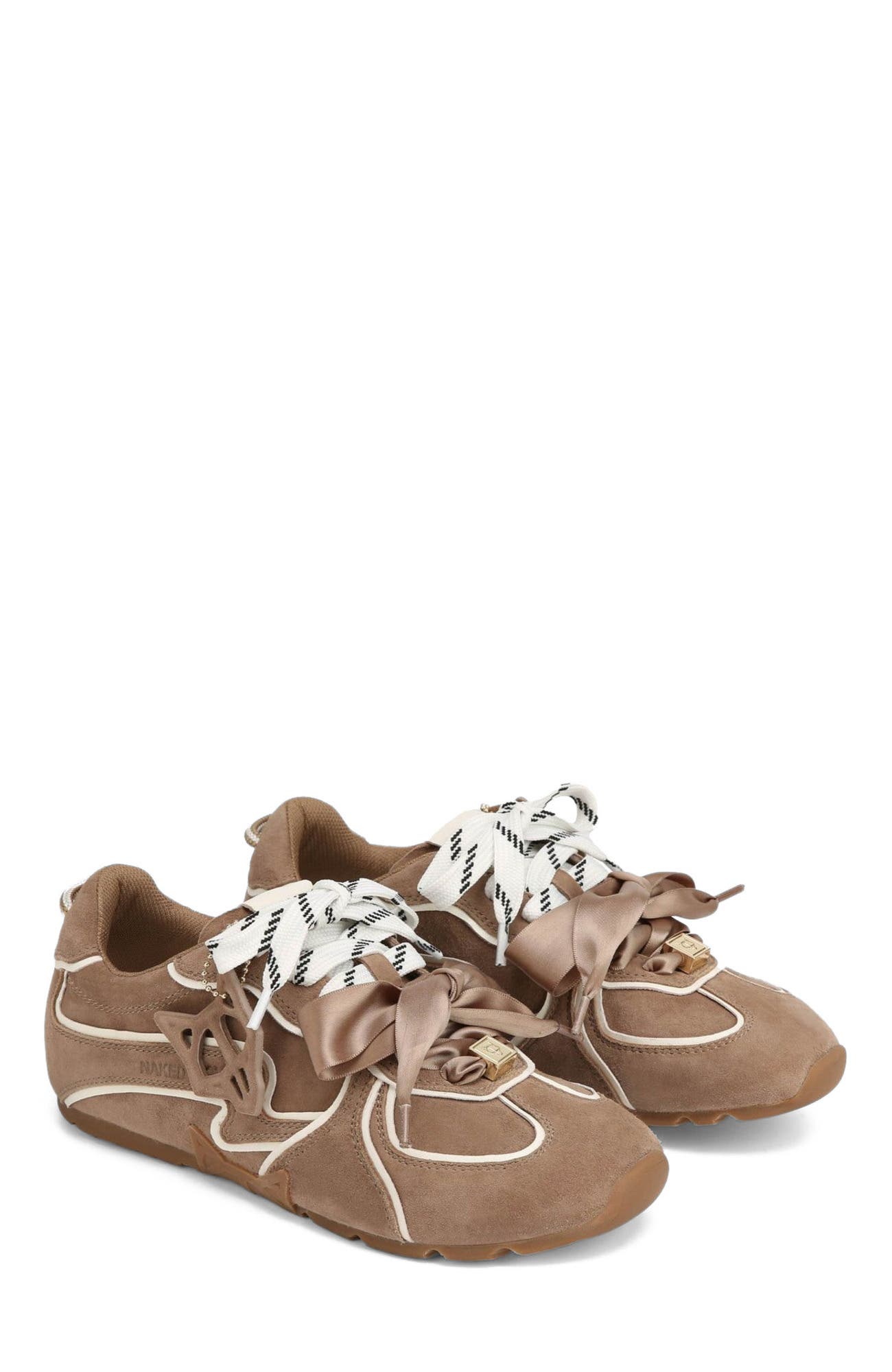 Adored Suede Sneaker, Alternate, color, Beige Sport
