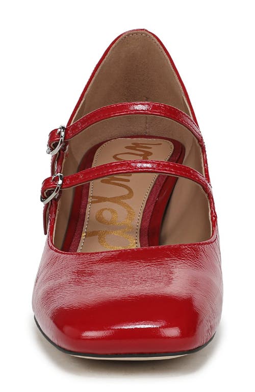 Sam Edelman Sarah Mary Jane Pump In Red