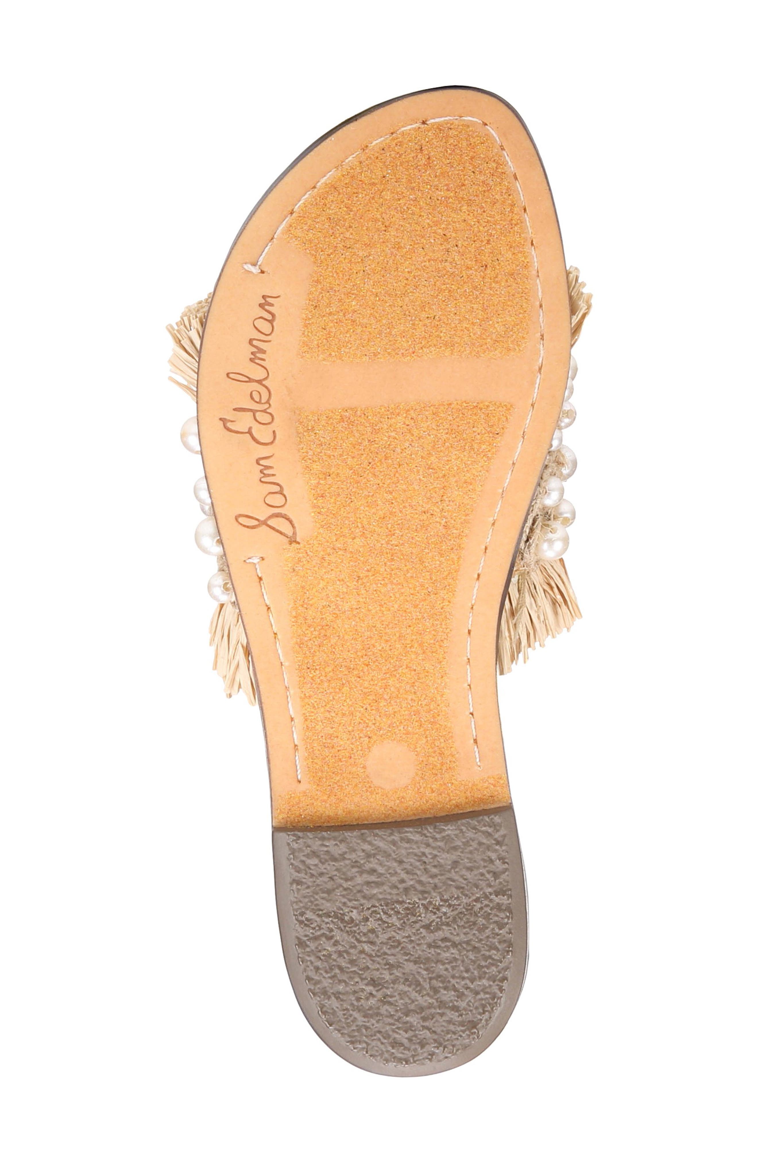 Sam Edelman Guthrie Raffia Slide Sandal, Alternate, color, 