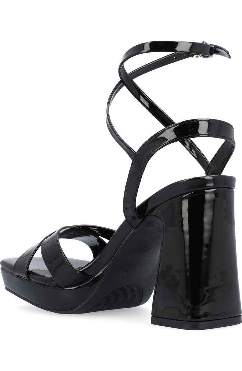 Journee Collection Zorana Strappy Platform Sandal, Alternate, color, Black