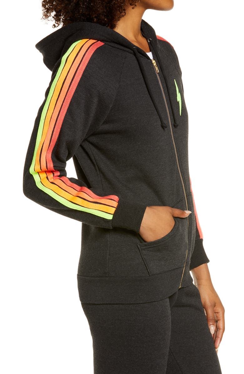 Aviator Nation Classic 4-Stripe Bolt Hoodie, Alternate, color,