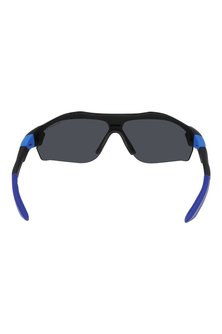 Show X3 72mm Oversize Wraparound Sunglasses, Alternate, color, BLACK / SILVER