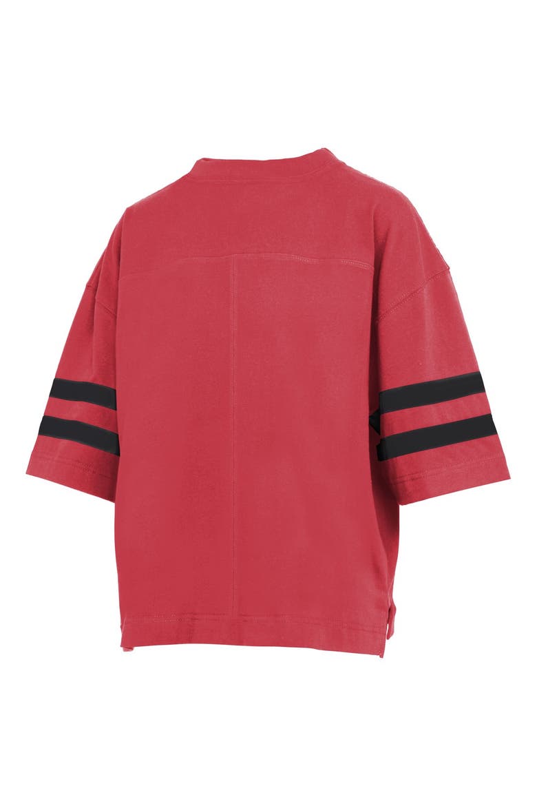 Women's Pressbox  Red Georgia Bulldogs Wayne Tyler Cropped T-Shirt, Alternate, color, Red