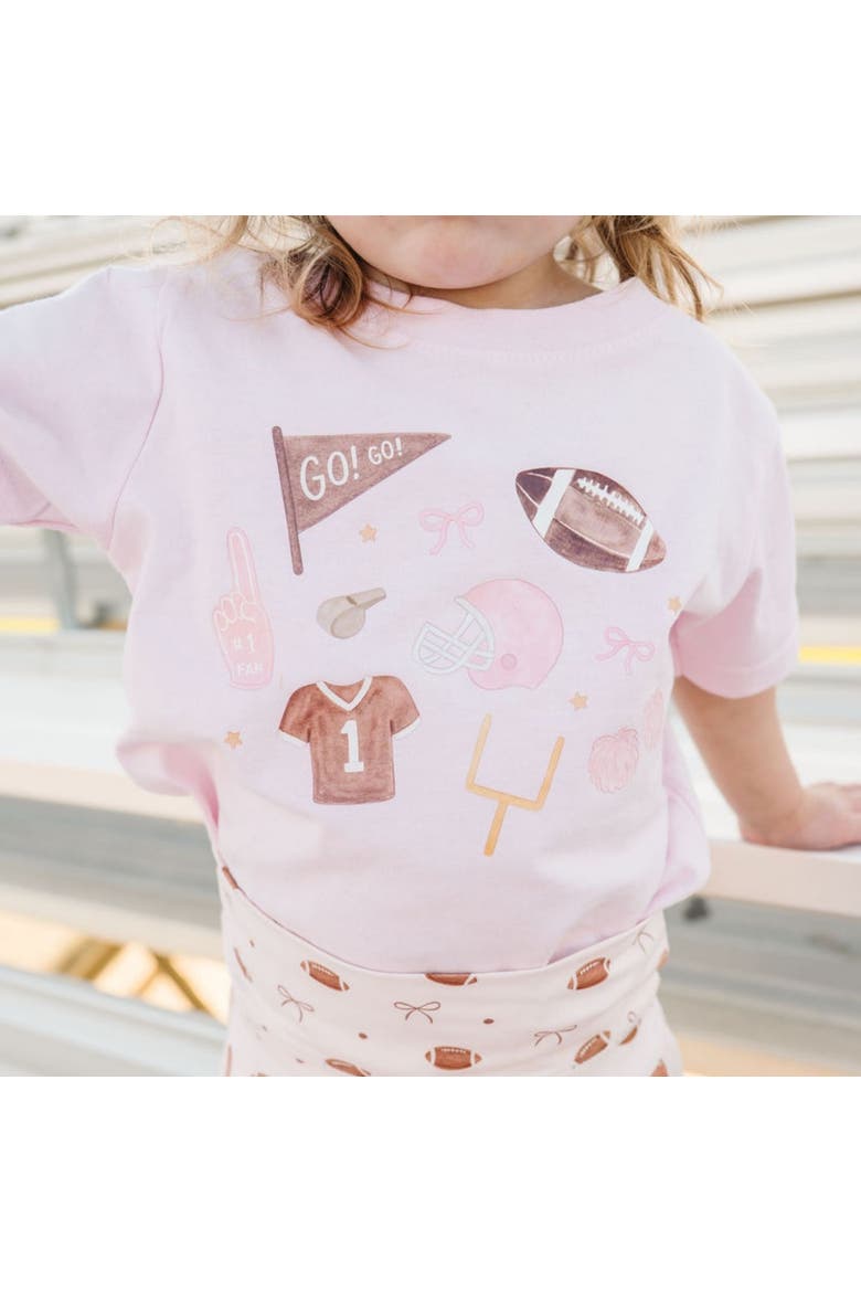 Game Day Icon Short Sleeve T-Shirt, Alternate, color, Ballet Pink