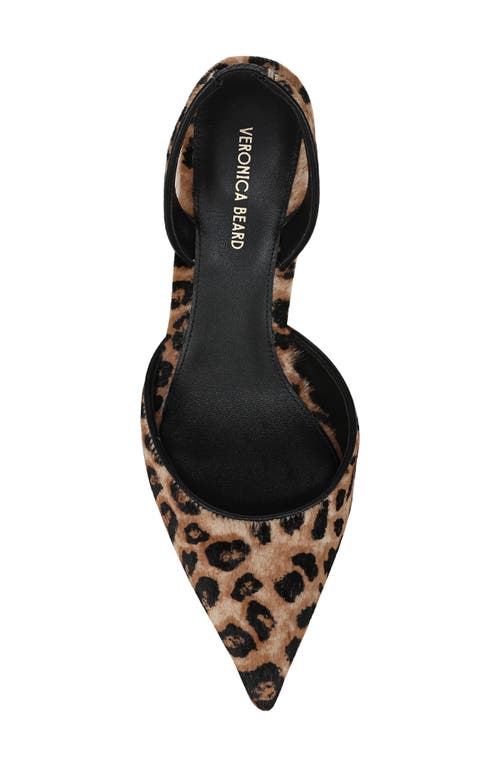 Veronica Beard Caroline 2 Genuine Calf Hair Pointed Toe Pump In Brown
