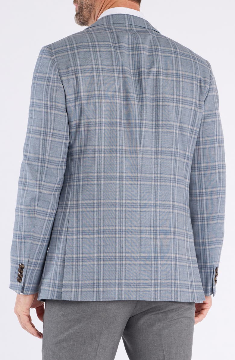 CRICKETEER Plaid Wool Blend Sport Coat, Alternate, color, Grey