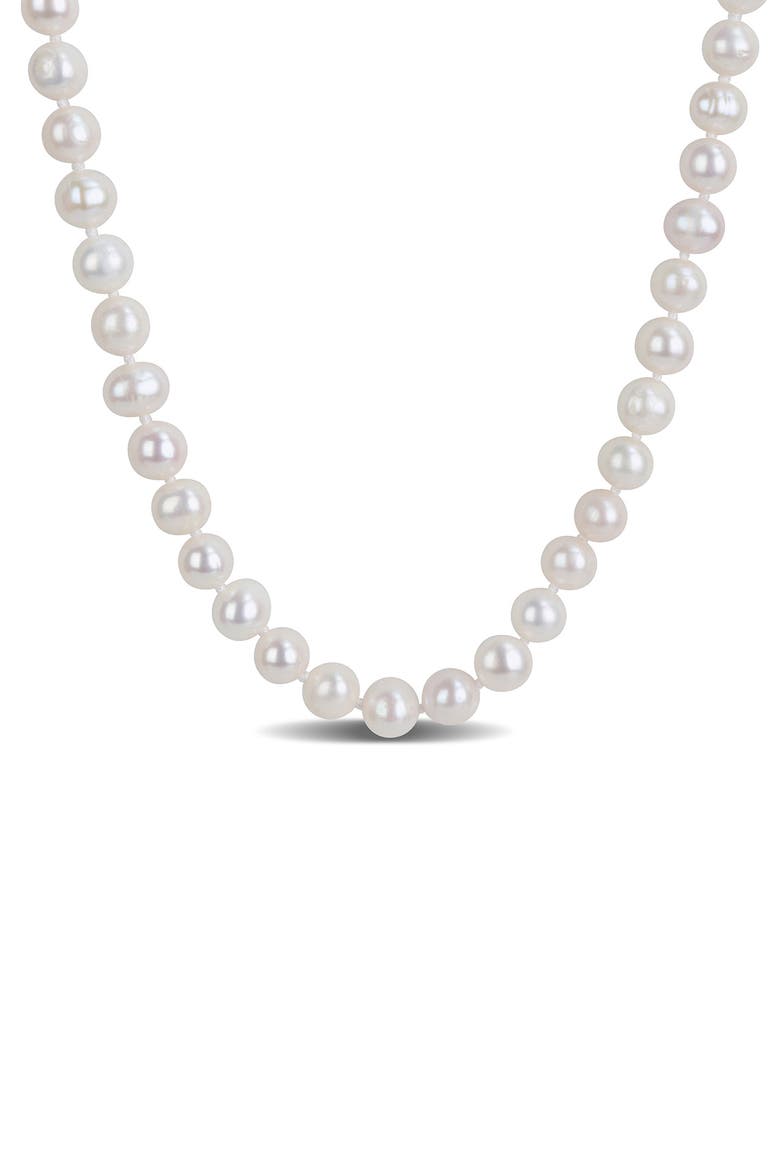Cultured Pearl Necklace, 7–8mm, Main, color, WHITE