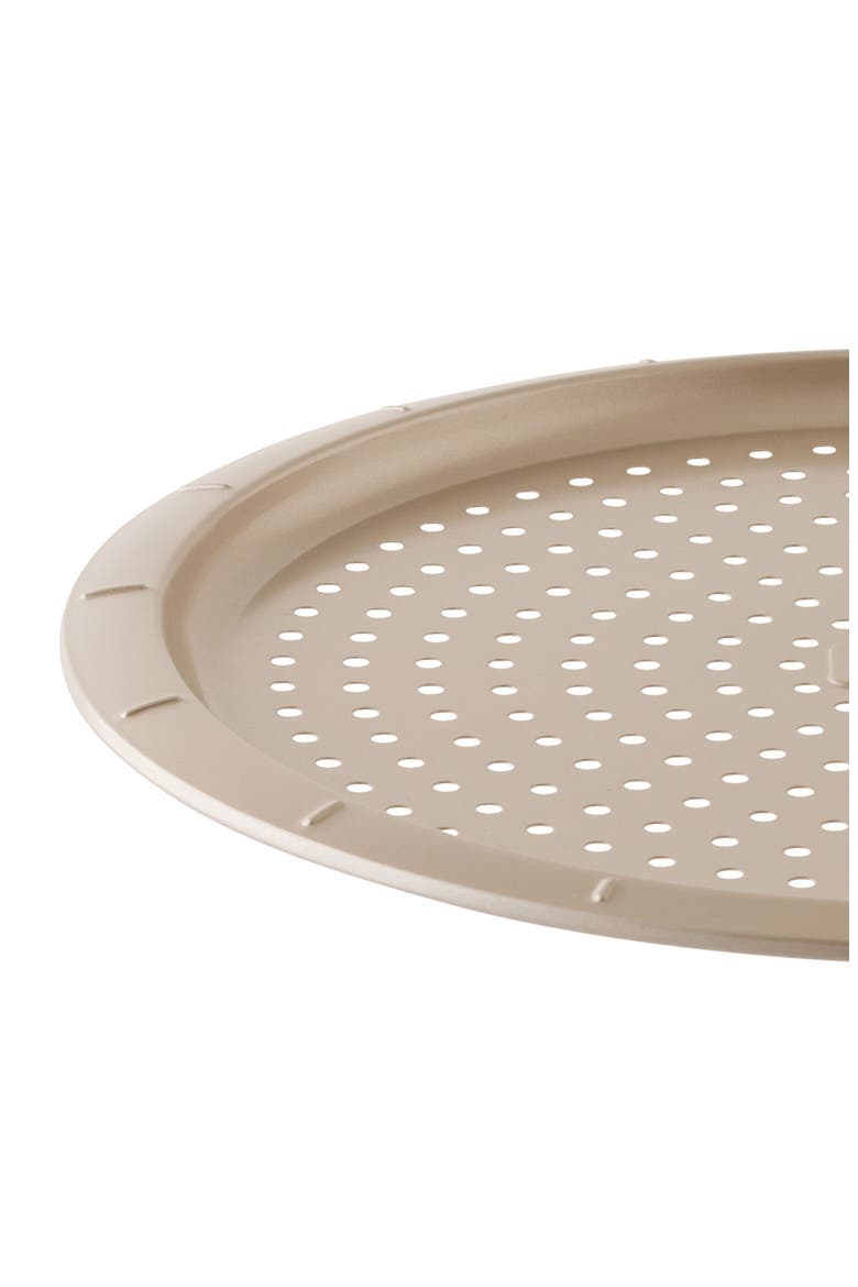 Leo Balance Perforated Pizza Pan, Alternate, color, GOLDEN
