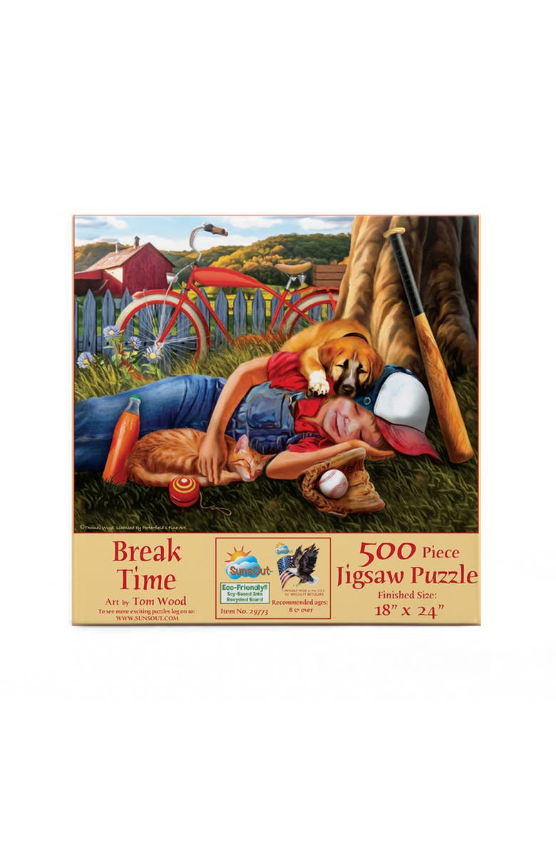 Sunsout Break Time 500 piece Jigsaw Puzzle for Adults, Alternate, color, Multicolor