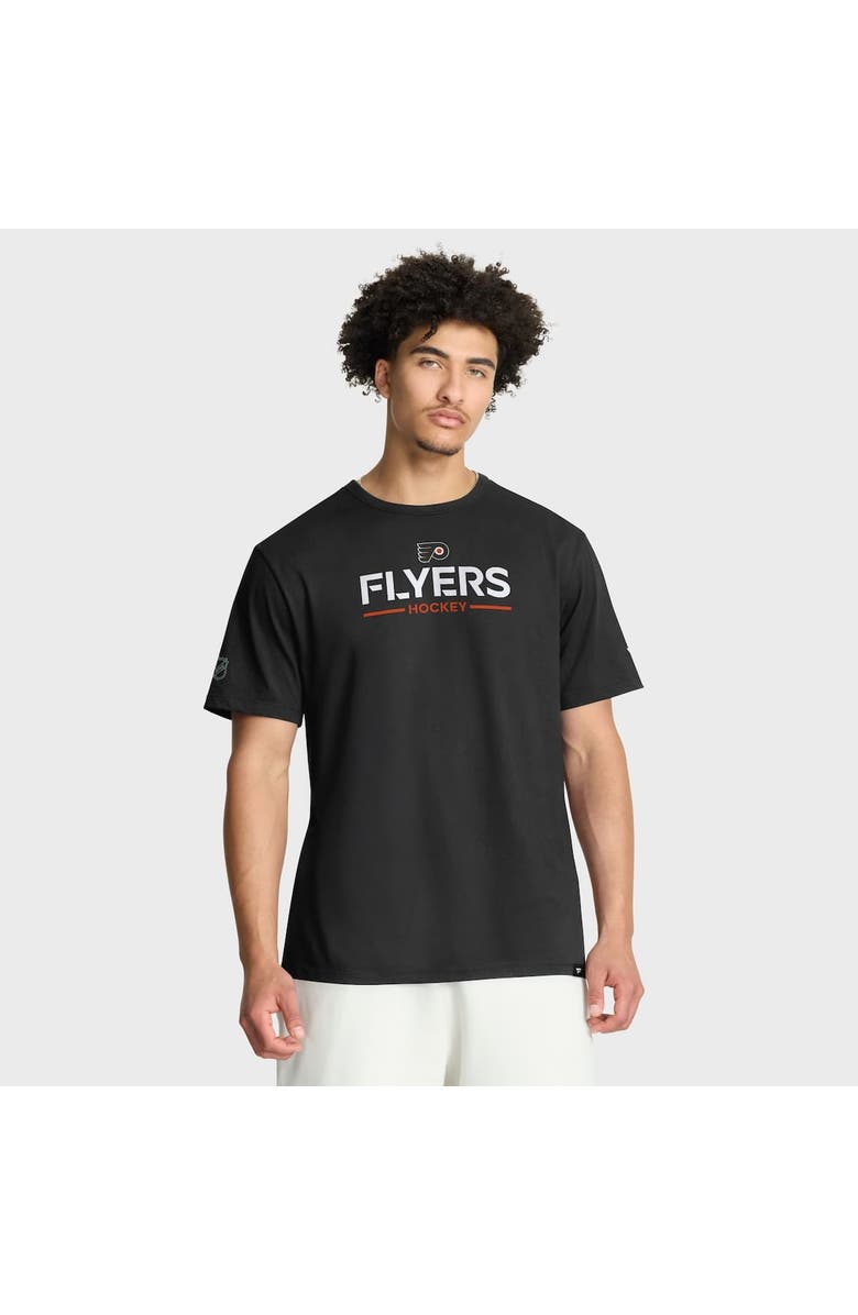 FANATICS Men
s Fanatics Black Philadelphia Flyers Authentic Pro Primary T-Shirt, Alternate, color, Black