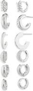 NORDSTROM RACK 6-Pack Assorted Hoop Earrings