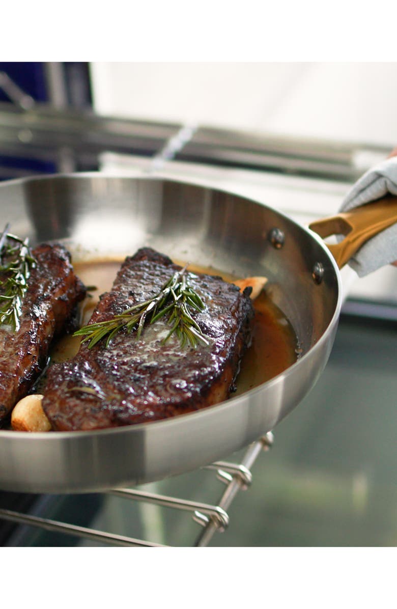 GreenPan Reserve Stainless Steel 8-Inch Frying Pan, Alternate, color, Stainless Steel