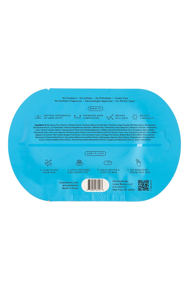 LOOPS Hyper Eyes 5-Pack Dark Circles Eye Masks, Alternate, color, Blue