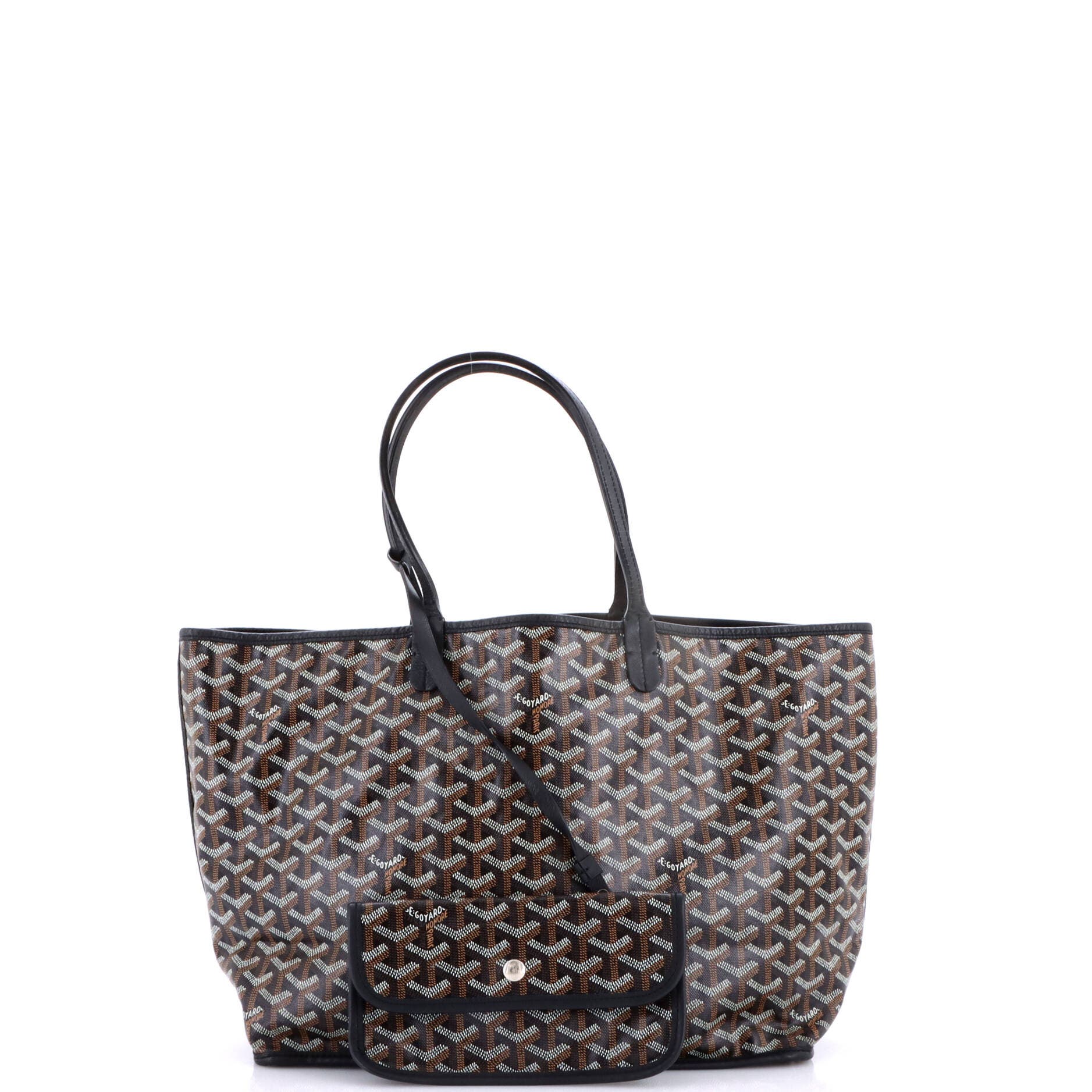 Anjou Reversible Tote Coated Canvas PM, Alternate, color, Black