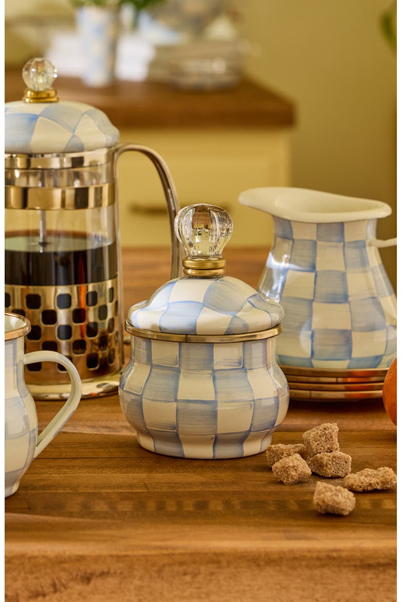Sky Check Lidded Sugar Bowl, Alternate, color, SKY CHECK