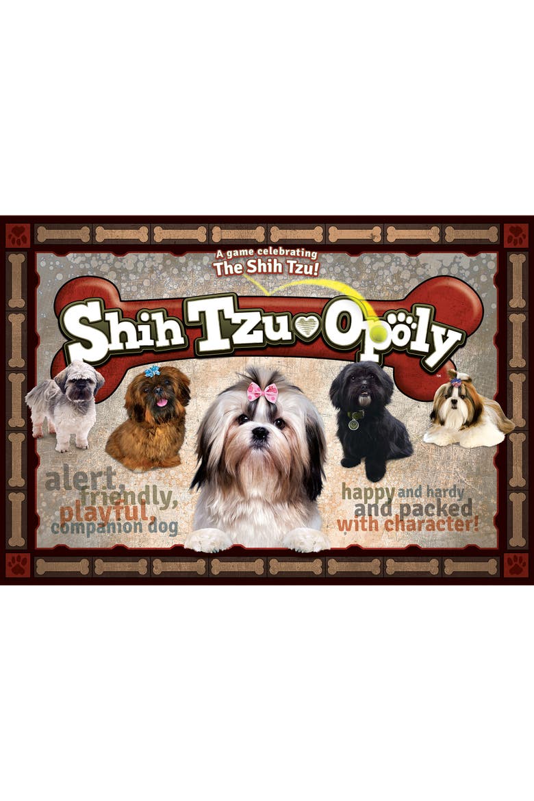 Shih-Tzu-Opoly Dog Themed Family Board Game, Ages 8+, Main, color, Multicolored