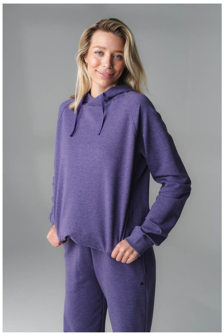 Studio Uni Hoodie, Main, color, Violet Marl
