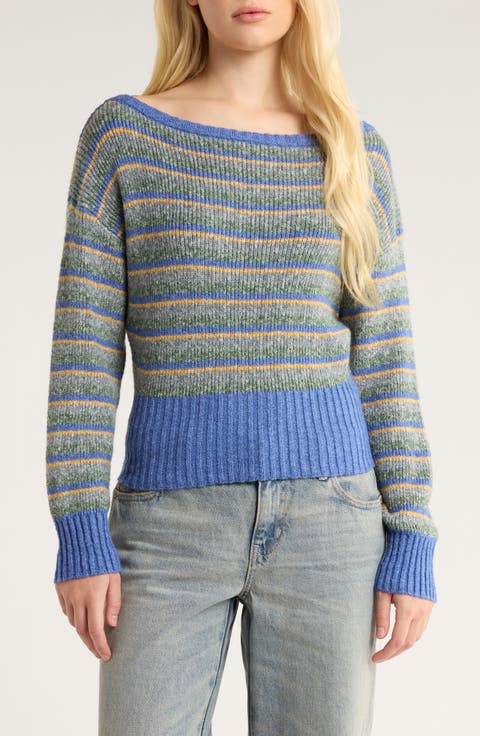Cosette Off the Shoulder Rib Sweater