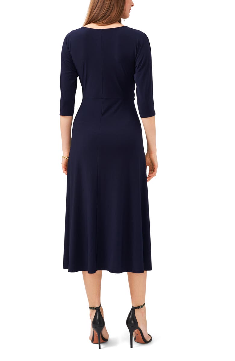 Chaus Tie Front Midi Dress, Alternate, color,