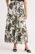 Caslon® Tiered Drawstring Maxi Skirt