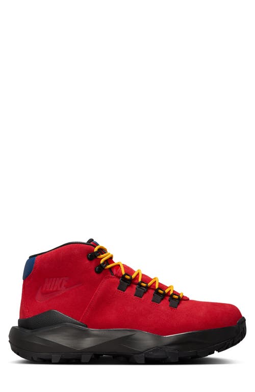Nike Cygnal Lace-up Chunky Sole Hiking Boots In Red