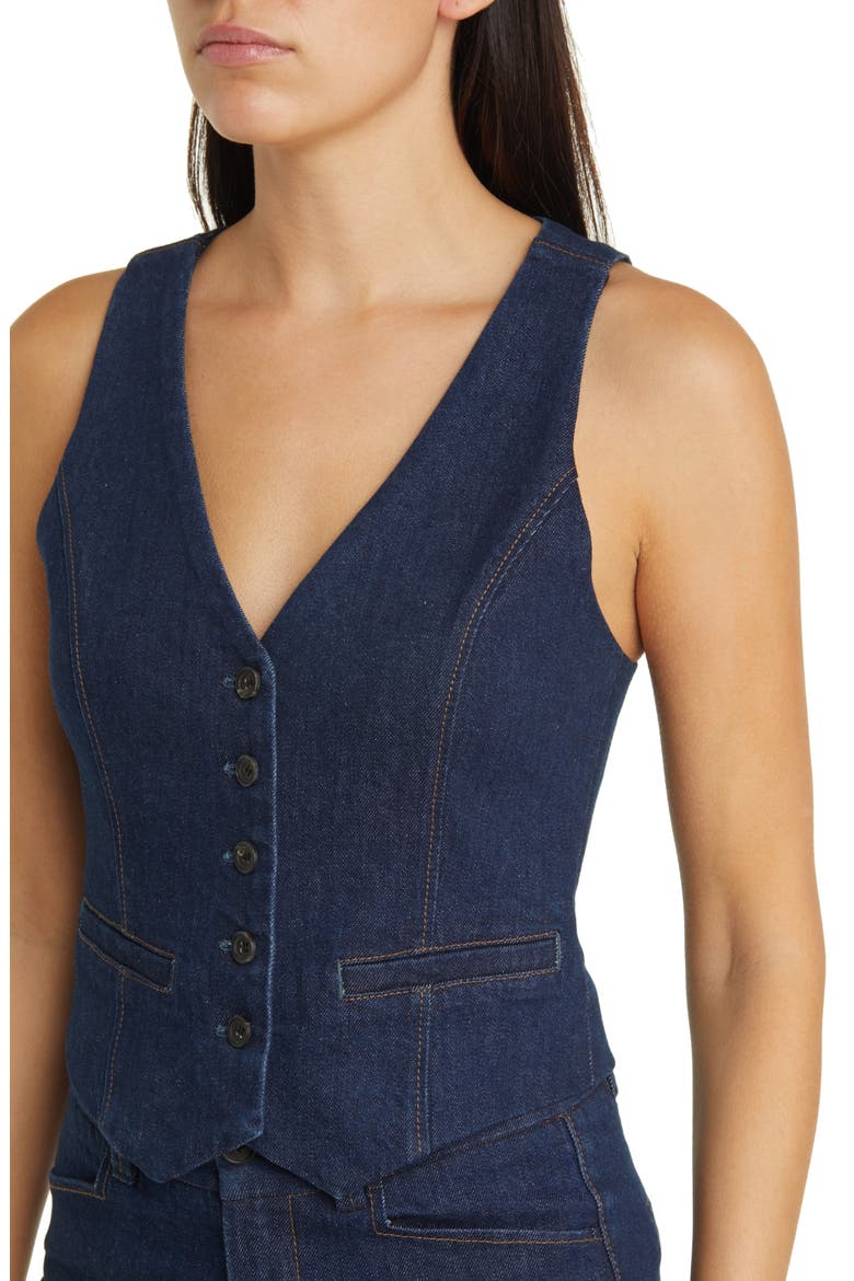 Antonella Denim Vest, Alternate, color, EDINBURGH