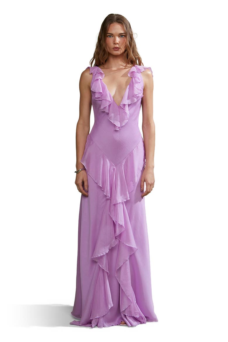 Estella Bias Gown, Main, color, Pink Dolphin