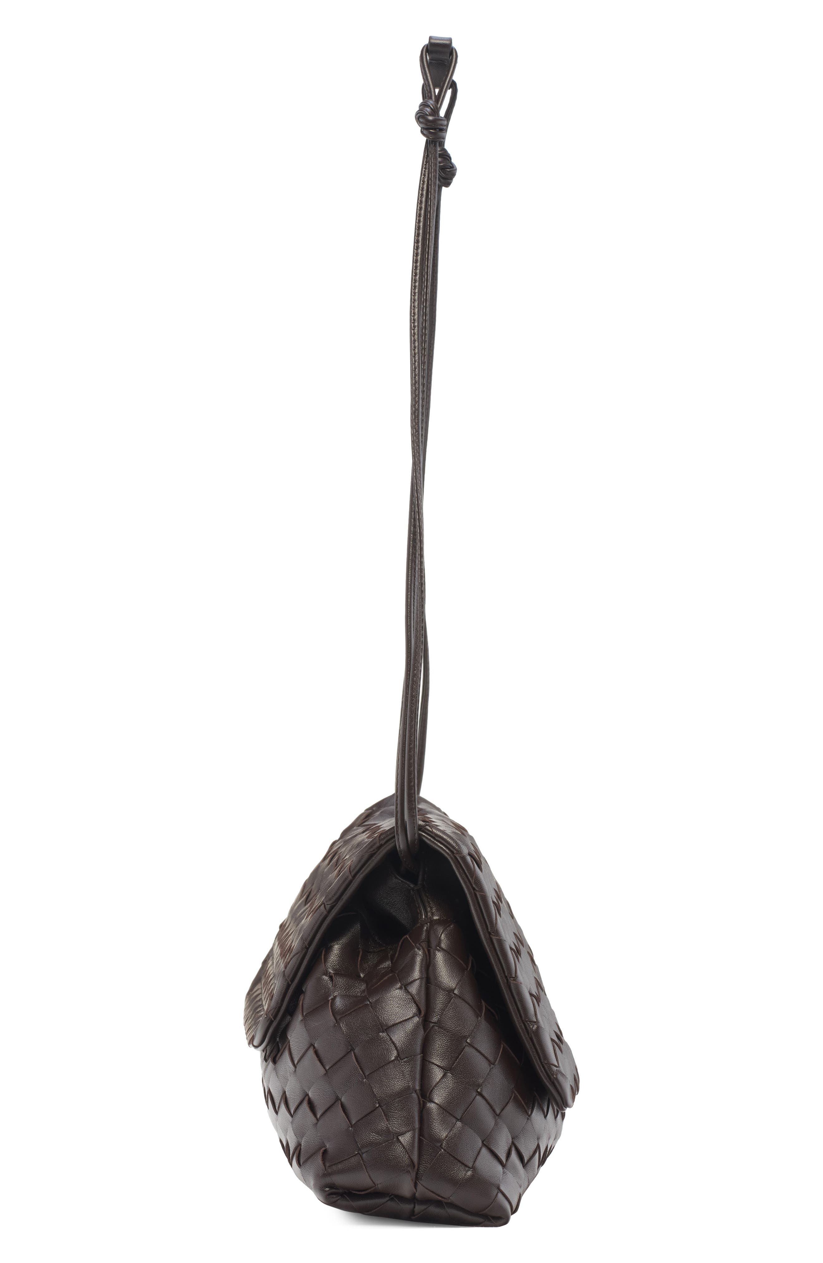 Bottega Veneta Dustbag Day Intrecciato Leather Shoulder Bag, Alternate, color, 2132 Fondant-Gold