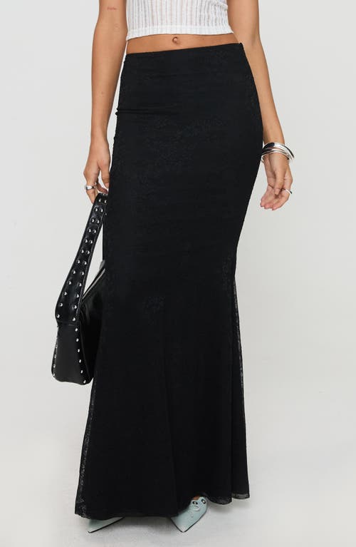 Shop Princess Polly Topping Maxi Skirt In Black