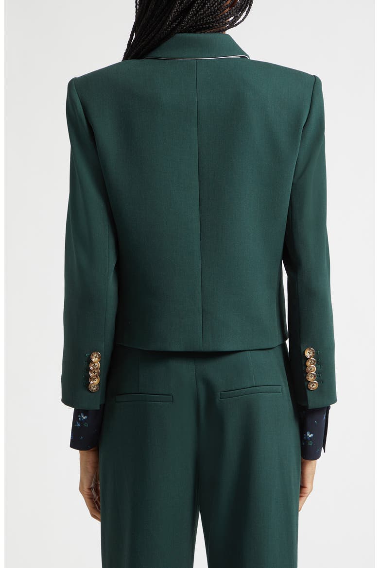Makayla Crop Jacket, Alternate, color, PINE