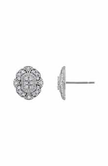 FZN 10K Gold Diamond Stud Earrings